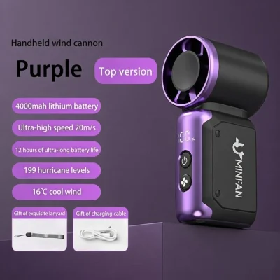 Powerful Portable Mini USB Rechargeable Fan – Silent Pocket Fan Now in Bangladesh