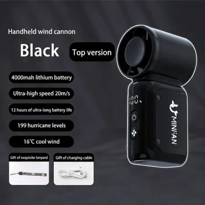 Powerful Portable Mini USB Rechargeable Fan – Silent Pocket Fan Now in Bangladesh