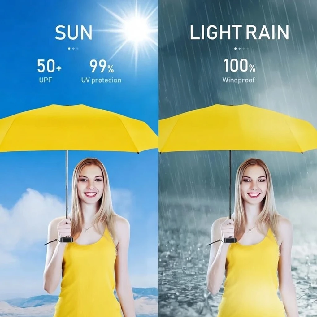 UV Resistant Travel Mini Folding Umbrella Now in Bangladesh