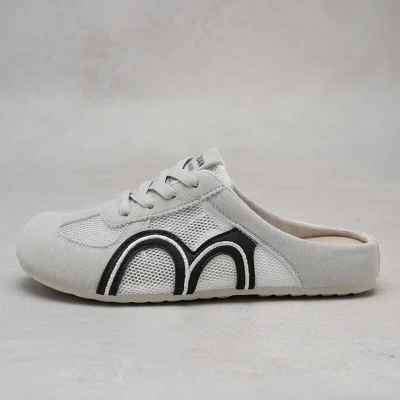 2026 Women's Mesh Half Slipper BD – Flat Slip-On – Beach Outdoor – AmarXpress