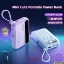 22.5W Fast Charging 10000mAh Power Bank BD Built-in Cable - AmarXpress