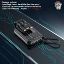 10000mAh 22.5W Fast Charging Power Bank Built-in Cable | Now in Bangladesh - Black