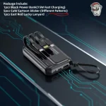 22.5W Fast Charging 10000mAh Power Bank BD Built-in Cable - AmarXpress