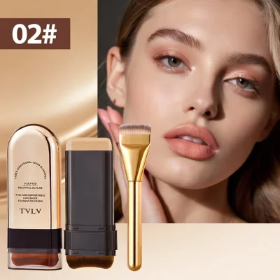 2in1 Foundation and Concealer Stick – Full Coverage Matte – Moisturizing Water-Resistant – AmarXpress