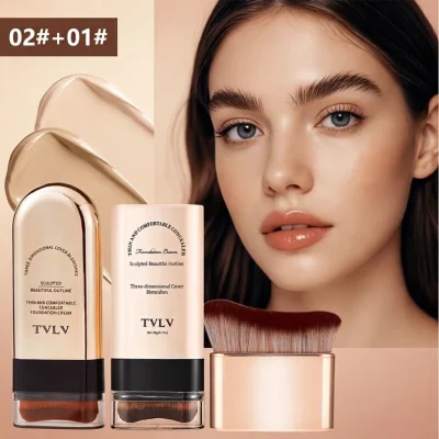 2in1 Foundation and Concealer Stick – Full Coverage Matte – Moisturizing Water-Resistant – AmarXpress