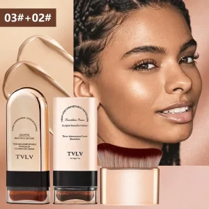 2in1 Foundation and Concealer Stick – Full Coverage Matte – Moisturizing Water-Resistant – AmarXpress