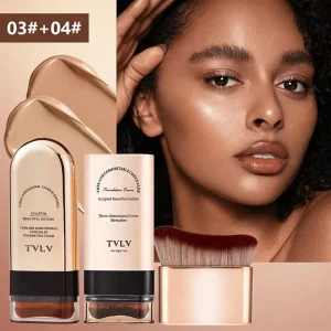 2in1 Foundation and Concealer Stick – Full Coverage Matte – Moisturizing Water-Resistant – AmarXpress