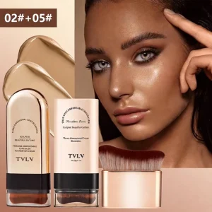 2in1 Foundation and Concealer Stick – Full Coverage Matte – Moisturizing Water-Resistant – AmarXpress