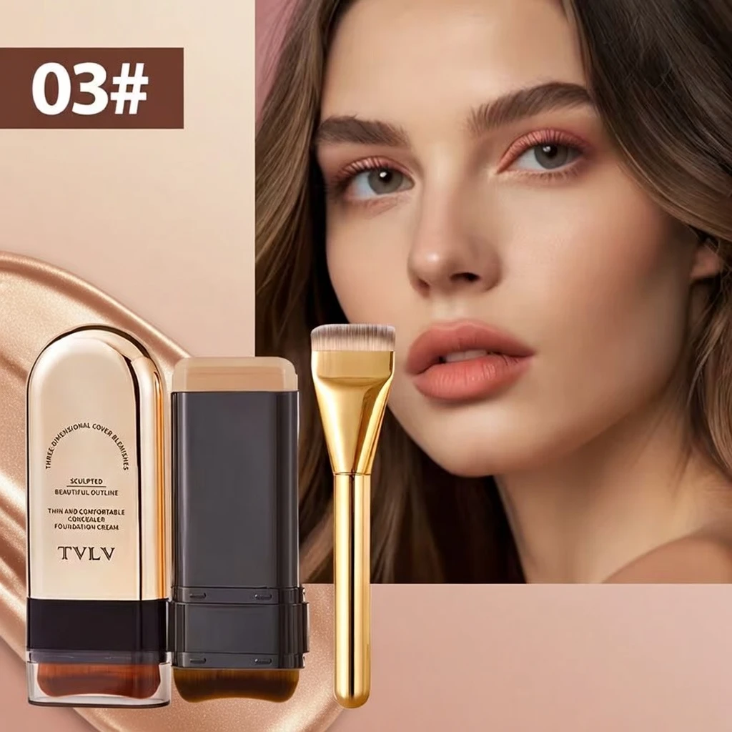 2in1 Foundation and Concealer Stick – Full Coverage Matte – Moisturizing Water-Resistant – AmarXpress