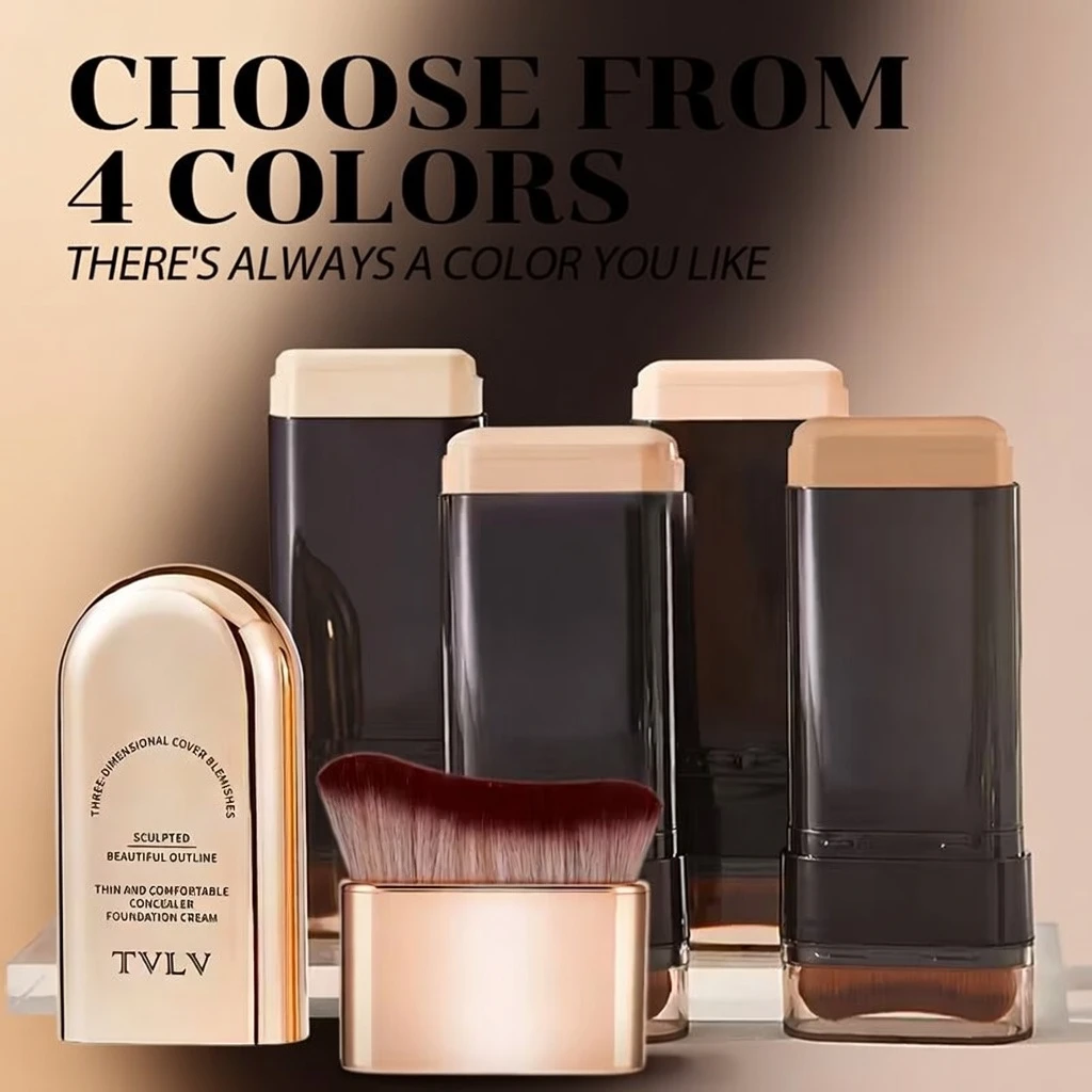 2in1 Foundation & Concealer Stick BD – Full Coverage Matte – Moisturizing Water-Resistant – AmarXpress