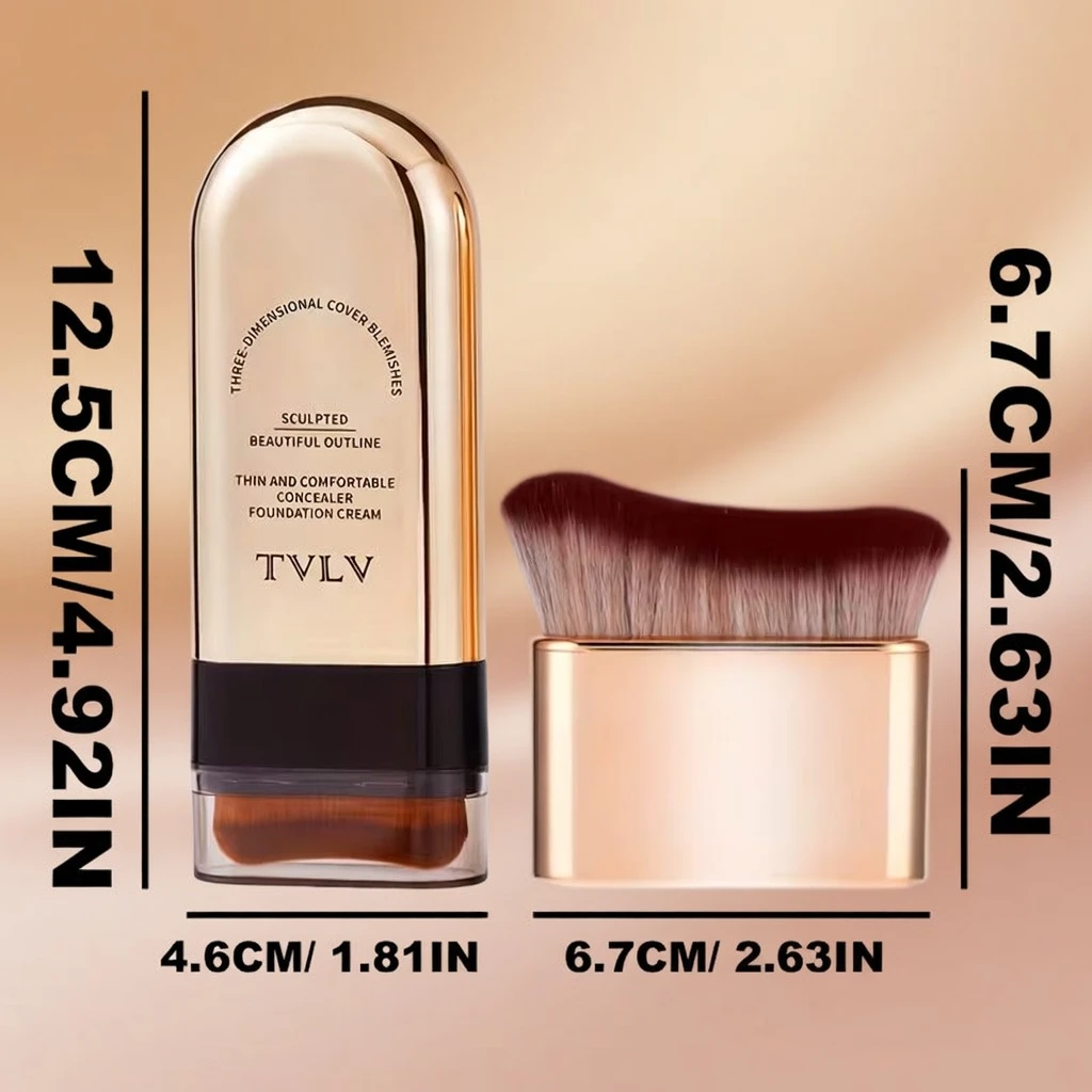 2in1 Foundation & Concealer Stick BD – Full Coverage Matte – Moisturizing Water-Resistant – AmarXpress