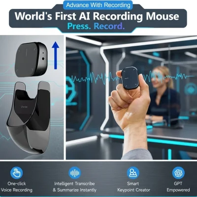 AI Wireless Mouse BD – Voice Recording & USB Rechargeable - AmarXpress