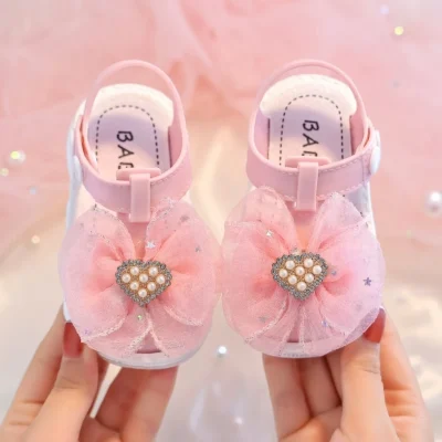 Baby Girl Princess Sandals – Soft Sole Toddler Shoes - Baby Girl Sandals BD - AmarXpress