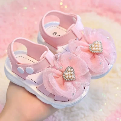 Baby Girl Princess Sandals – Soft Sole Toddler Shoes - Baby Girl Sandals BD - AmarXpress