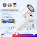 Hoco HX603 Foldable Cooling Mini Fan – Portable Rechargeable – 10hr Battery – AmarXpress