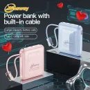 LED Display Built-in Cable Fast Charge 20000mAh Mini Power Bank BD - AmarXpress
