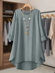 Ladies Winter Floral Print Loose Outfit BD - Wide-Leg Pants & Top Set - AmarXpress