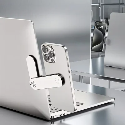 Magnetic Aluminum Dual Screen Laptop Stand – for Laptop & Phone – AmarXpress