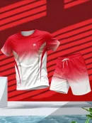 Men's 2pc Gradient Sports Jersey Set BD – T-Shirt & Shorts - AmarXpress