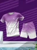 Men's 2pc Gradient Sports Jersey Set BD – T-Shirt & Shorts - AmarXpress