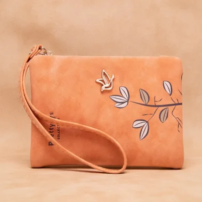 PU Wrist Bi-fold Wallet – Women Wrist Wallet BD - Card Coin Purse - Strap & Snap - AmarXpress