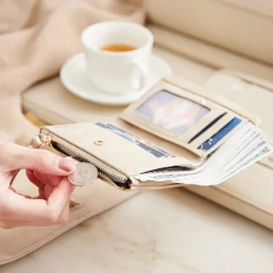 PU Wrist Bi-fold Wallet – Women Wrist Wallet BD - Card Coin Purse - Strap & Snap - AmarXpress