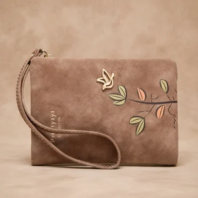 PU Wrist Bi-fold Wallet – Women Wrist Wallet BD - Card Coin Purse - Strap & Snap - AmarXpress