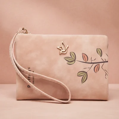 PU Wrist Bi-fold Wallet – Women Wrist Wallet BD - Card Coin Purse - Strap & Snap - AmarXpress