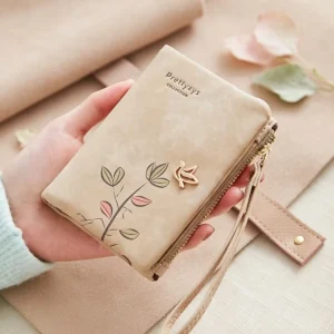 PU Wrist Bi-fold Wallet – Women Wrist Wallet BD - Card Coin Purse - Strap & Snap - AmarXpress