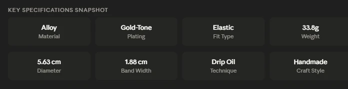 Painted Flower Elastic Bracelet BD – Gold Alloy - Elastic Bangle - AmarXpress