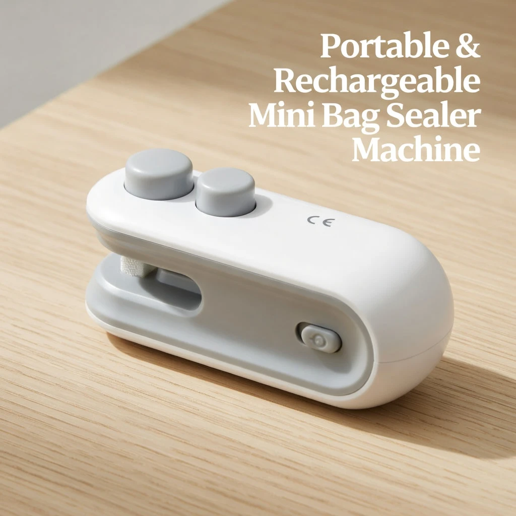 Portable USB Rechargeable (White) Food Bag Sealer Machine Bangladesh - AmarXpress