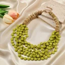 Resin Beaded Multi-Layer Necklace BD – Boho Vintage – Party Wear Jewelry – AmarXpress