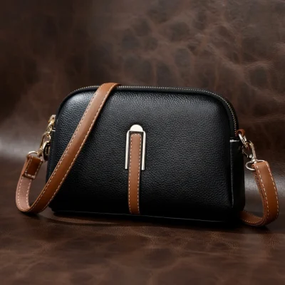 Shell Premium Crossbody Bag BD – Faux Leather - Zipper - AmarXpress