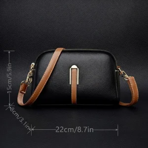 Shell Premium Crossbody Bag BD – Faux Leather - Zipper - AmarXpress