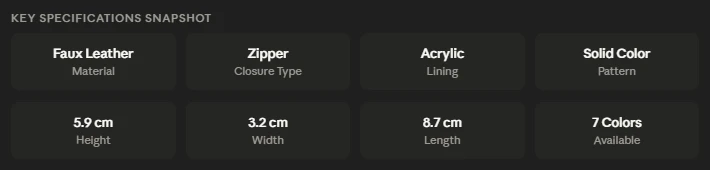 Shell Premium Crossbody Bag BD – Faux Leather - Zipper - AmarXpress