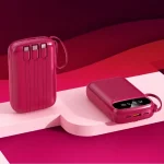 Ultra Fast Charging 50000mAh Power Bank with LED Display & Cables | Price in Bangladesh - Hot Pink