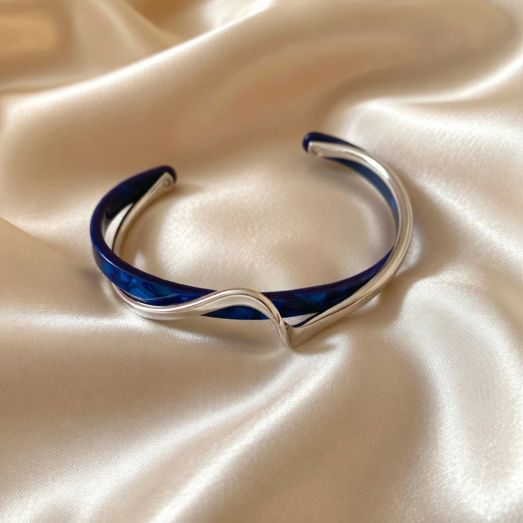 Women's Luxury Twisted Cuff Bracelet – 14K Gold Cuff Bracelet BD - AmarXpress