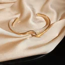 Women's Luxury Twisted Cuff Bracelet – 14K Gold Cuff Bracelet BD - AmarXpress