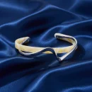 Women's Luxury Twisted Cuff Bracelet – 14K Gold Cuff Bracelet BD - AmarXpress