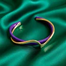 Women's Luxury Twisted Cuff Bracelet – 14K Gold Cuff Bracelet BD - AmarXpress