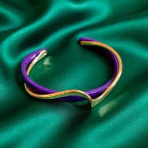 Women's Luxury Twisted Cuff Bracelet – 14K Gold Cuff Bracelet BD - AmarXpress