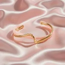 Women's Luxury Twisted Cuff Bracelet – 14K Gold Cuff Bracelet BD - AmarXpress