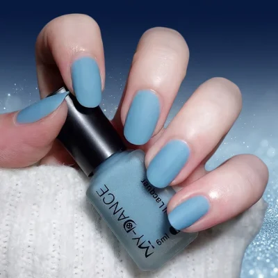 Women's Premium Matte Nail Polish BD - Velvet Frosted - Long-Lasting Water-Based - AmarXpress