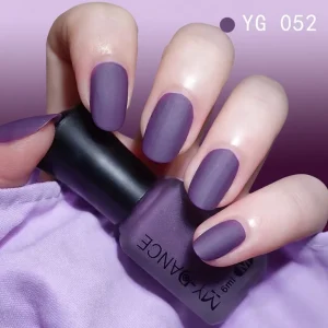 Women's Premium Matte Nail Polish BD - Velvet Frosted - Long-Lasting Water-Based - AmarXpress