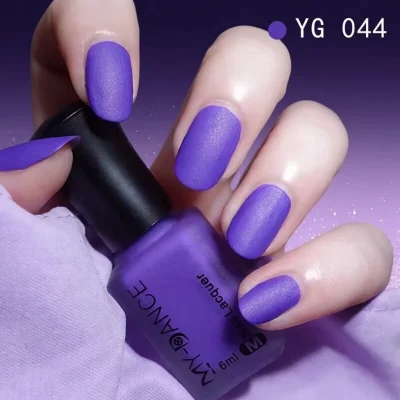 Women's Premium Matte Nail Polish BD - Velvet Frosted - Long-Lasting Water-Based - AmarXpress