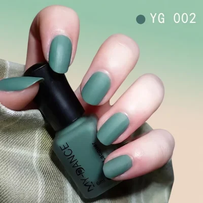 Women's Premium Matte Nail Polish BD - Velvet Frosted - Long-Lasting Water-Based - AmarXpress