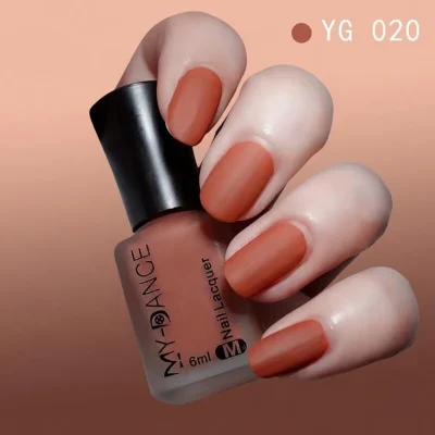 Women's Premium Matte Nail Polish BD - Velvet Frosted - Long-Lasting Water-Based - AmarXpress