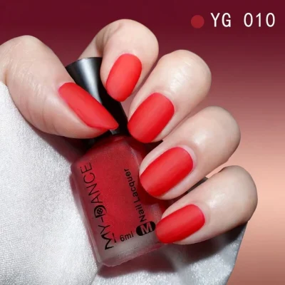 Women's Premium Matte Nail Polish BD - Velvet Frosted - Long-Lasting Water-Based - AmarXpress