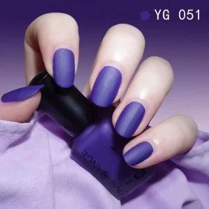 Women's Premium Matte Nail Polish BD - Velvet Frosted - Long-Lasting Water-Based - AmarXpress