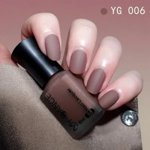 Women's Premium Matte Nail Polish BD - Velvet Frosted - Long-Lasting Water-Based - AmarXpress